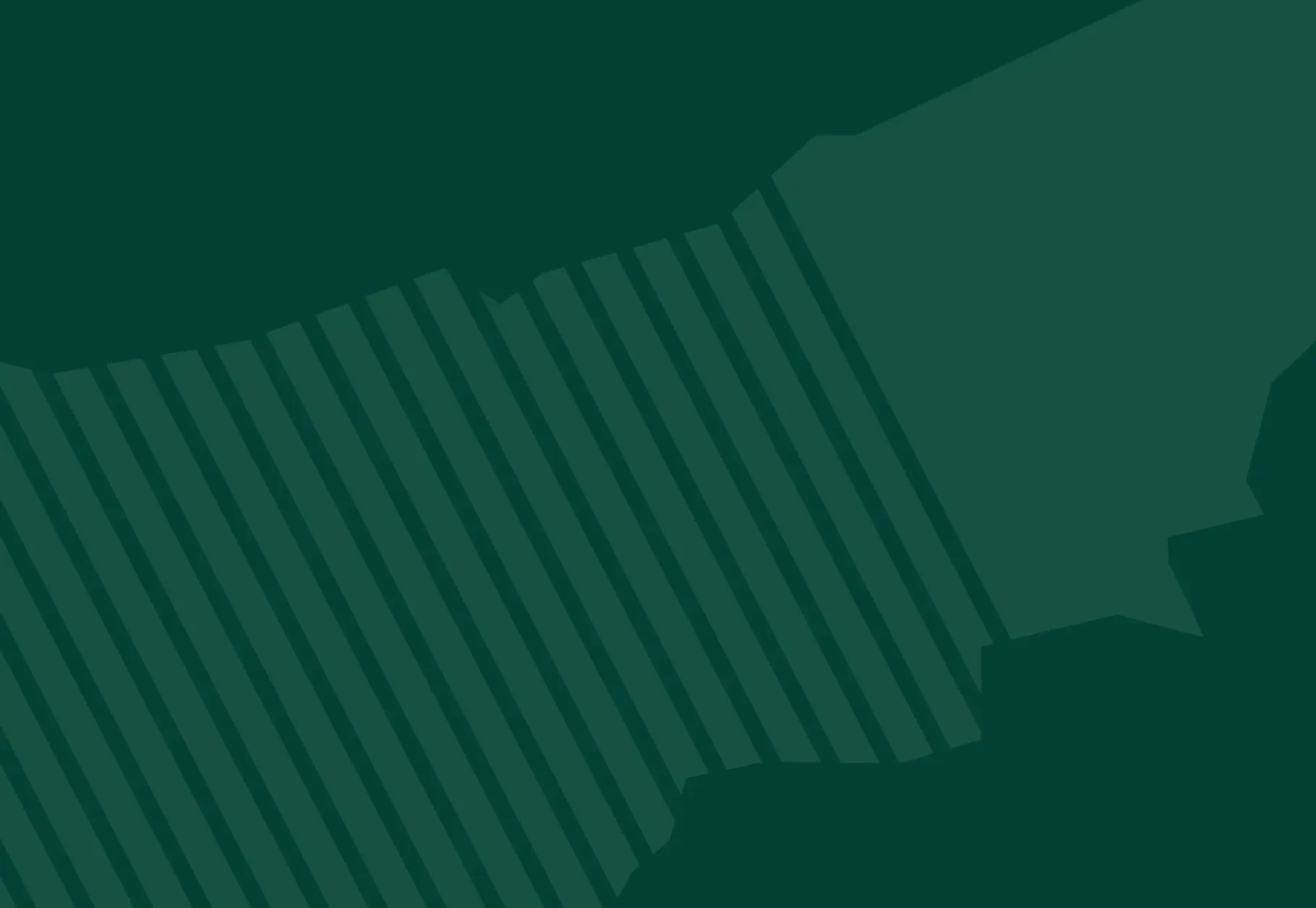 Dark green image with diagonal evenly spaced stripe pattern.