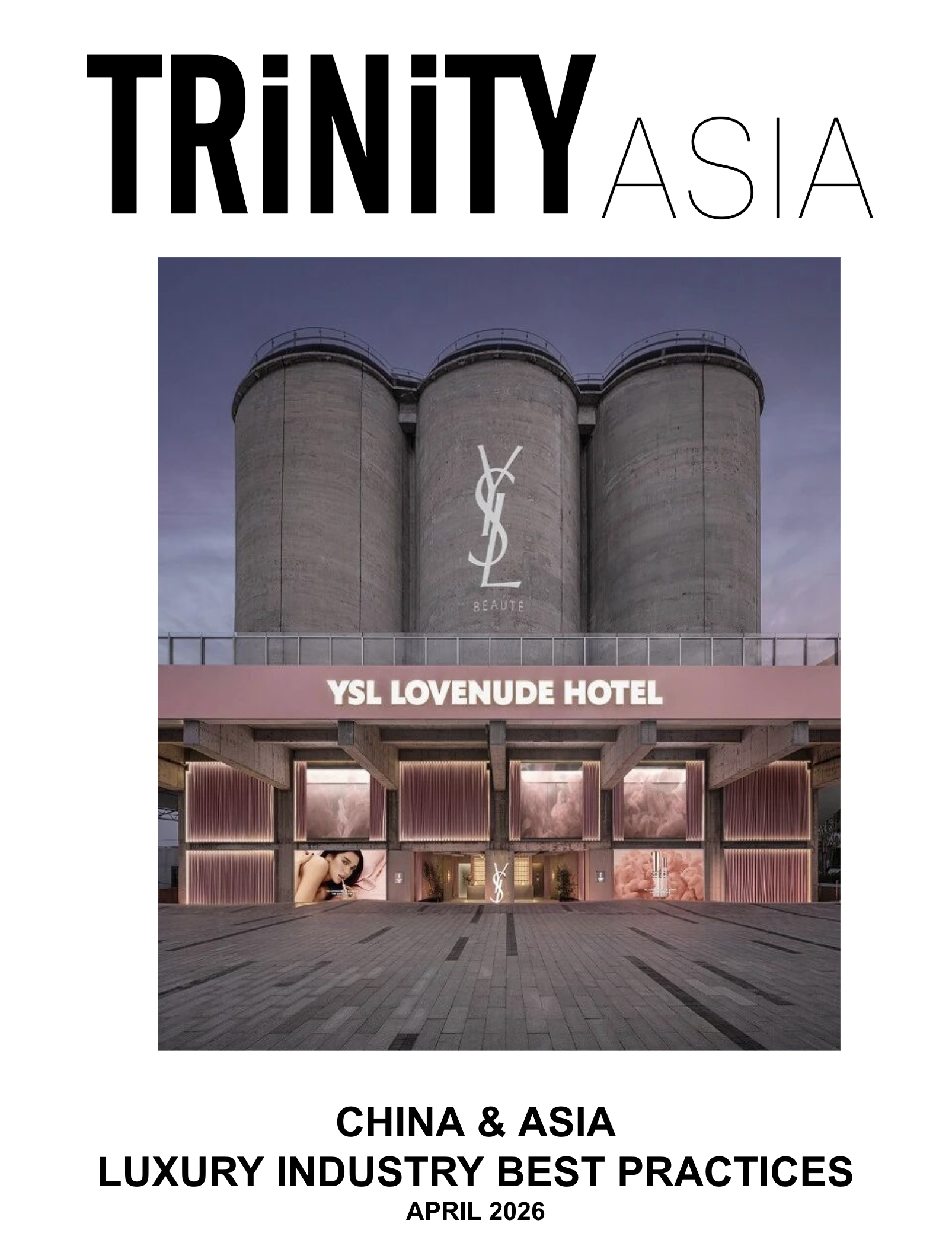 Cover of the April 2026 Trinity Asia Luxury Best Practices Report