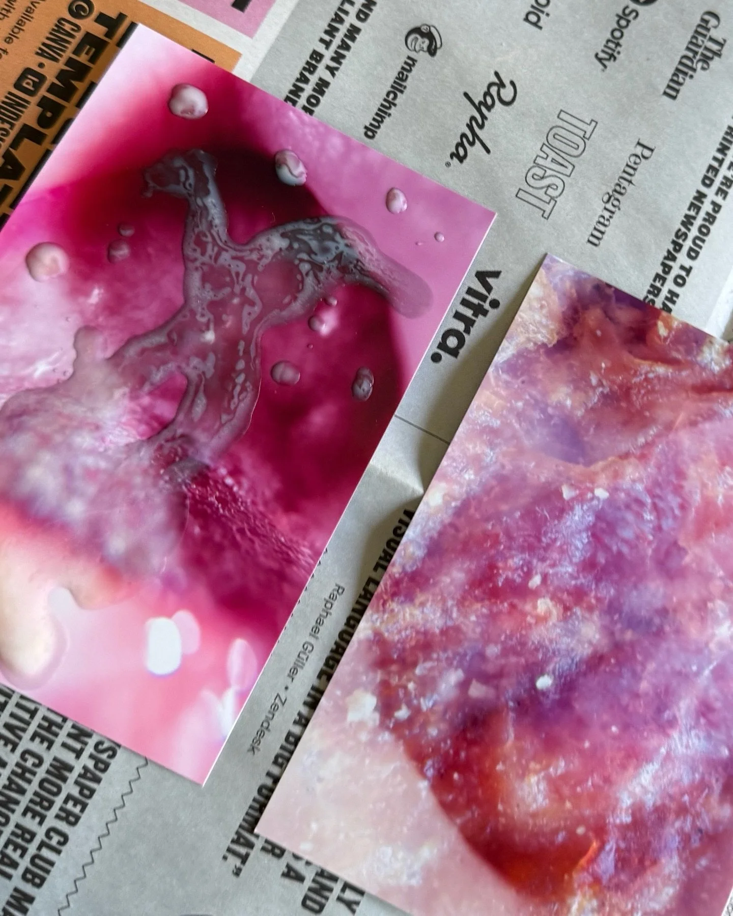 Dripping wax on images created from manipulating macro body shots #grotesquefeminine