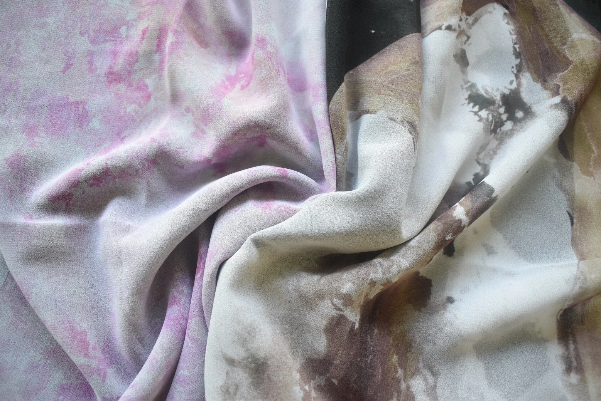 Prints taking on a soft and delicate look feel on fabric, despite being developed from grotesque imagery #grotesquefeminine