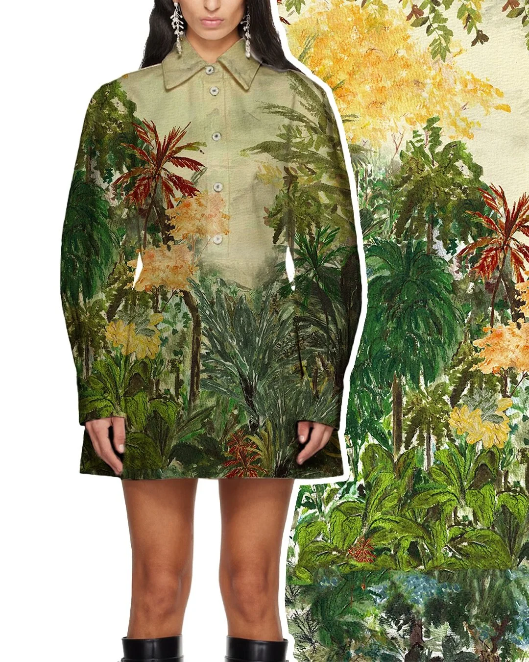 tropical placement print 🌴
#printdesign #printdesigner
