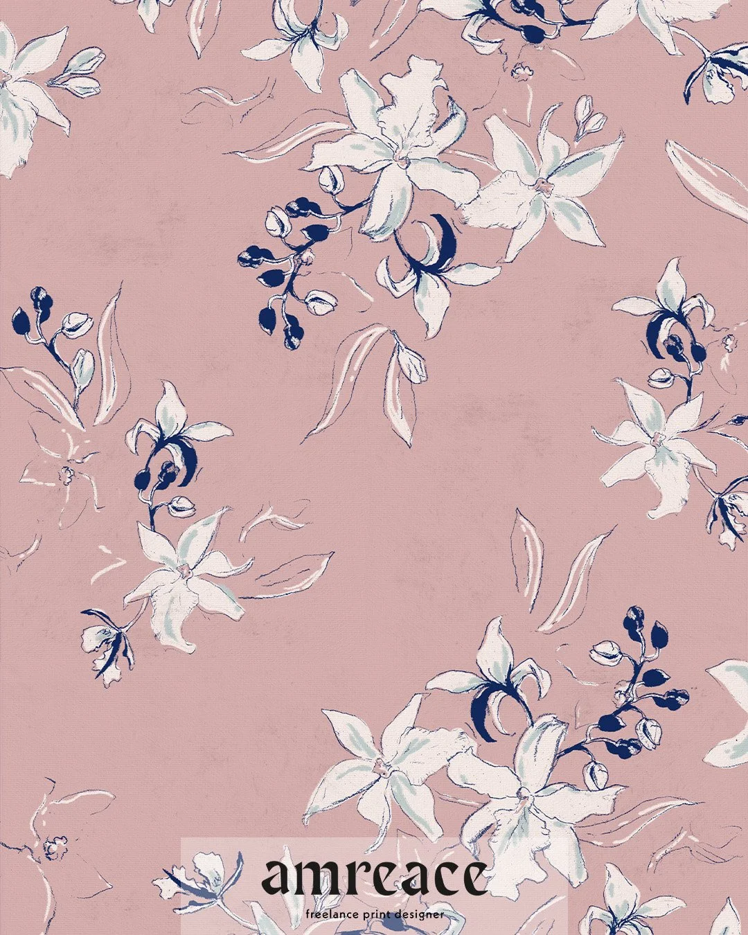 happy valentine's day 💌

this delicate floral print was created using simple charcoal sketches and developed on photoshop during my internship at fws 💐
#printdesign #surfacepatterndesign