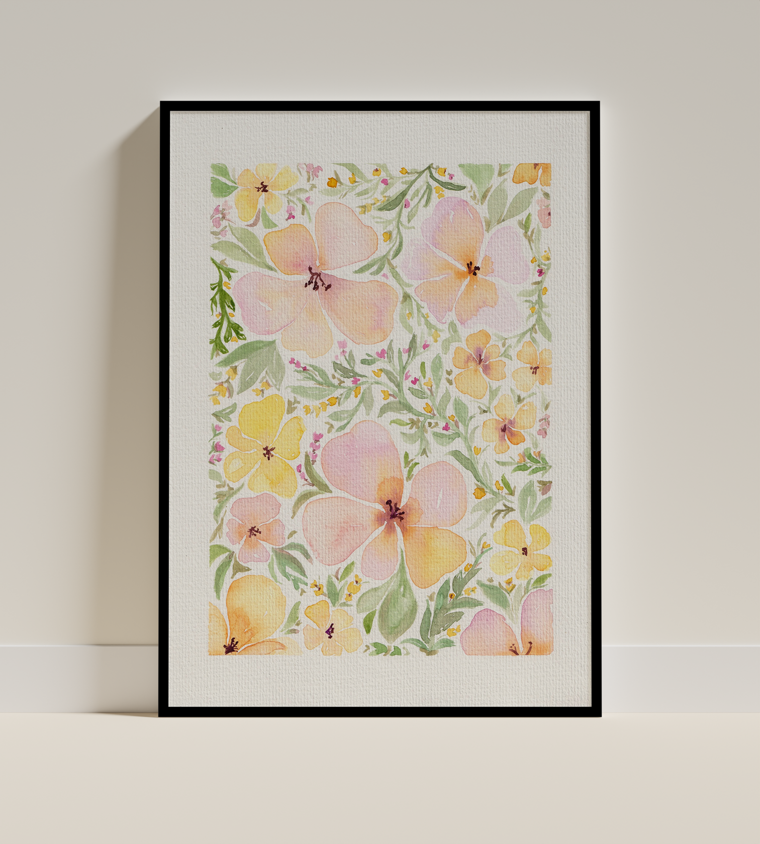 Floral Serenity Original Watercolour Painting