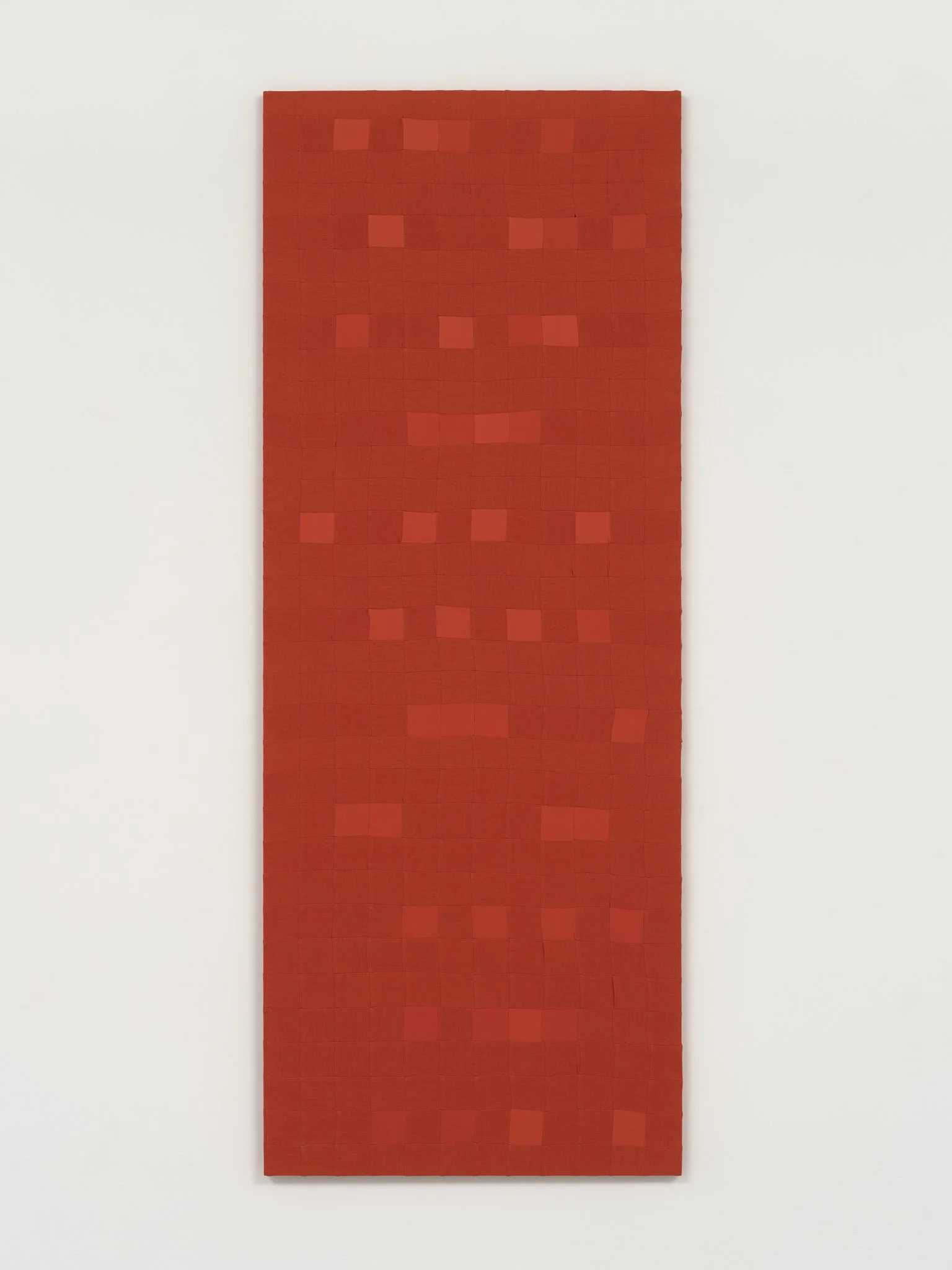 I am Not a Machine, 2022, stretched linen and silk fabric (Photo credit: Keith Lubow)