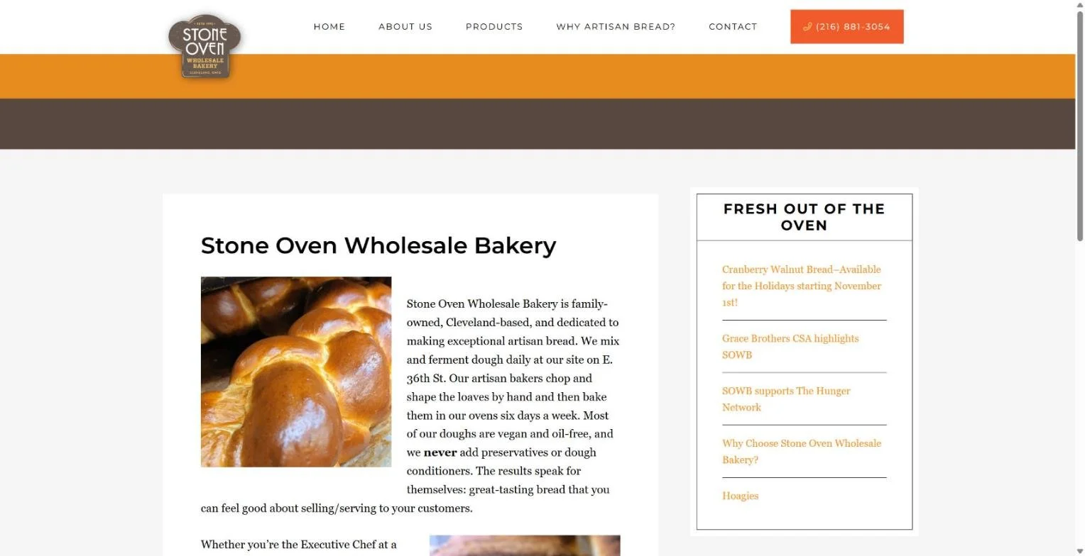 Stone Oven Wholesale Bakery