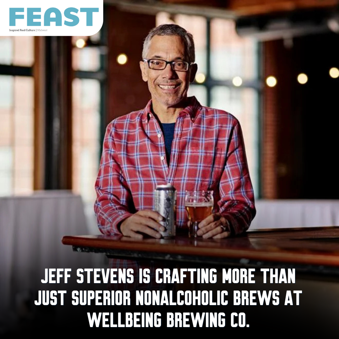 Jeff Stevens is crafting more than just superior nonalcoholic brews at WellBeing Brewing Co.