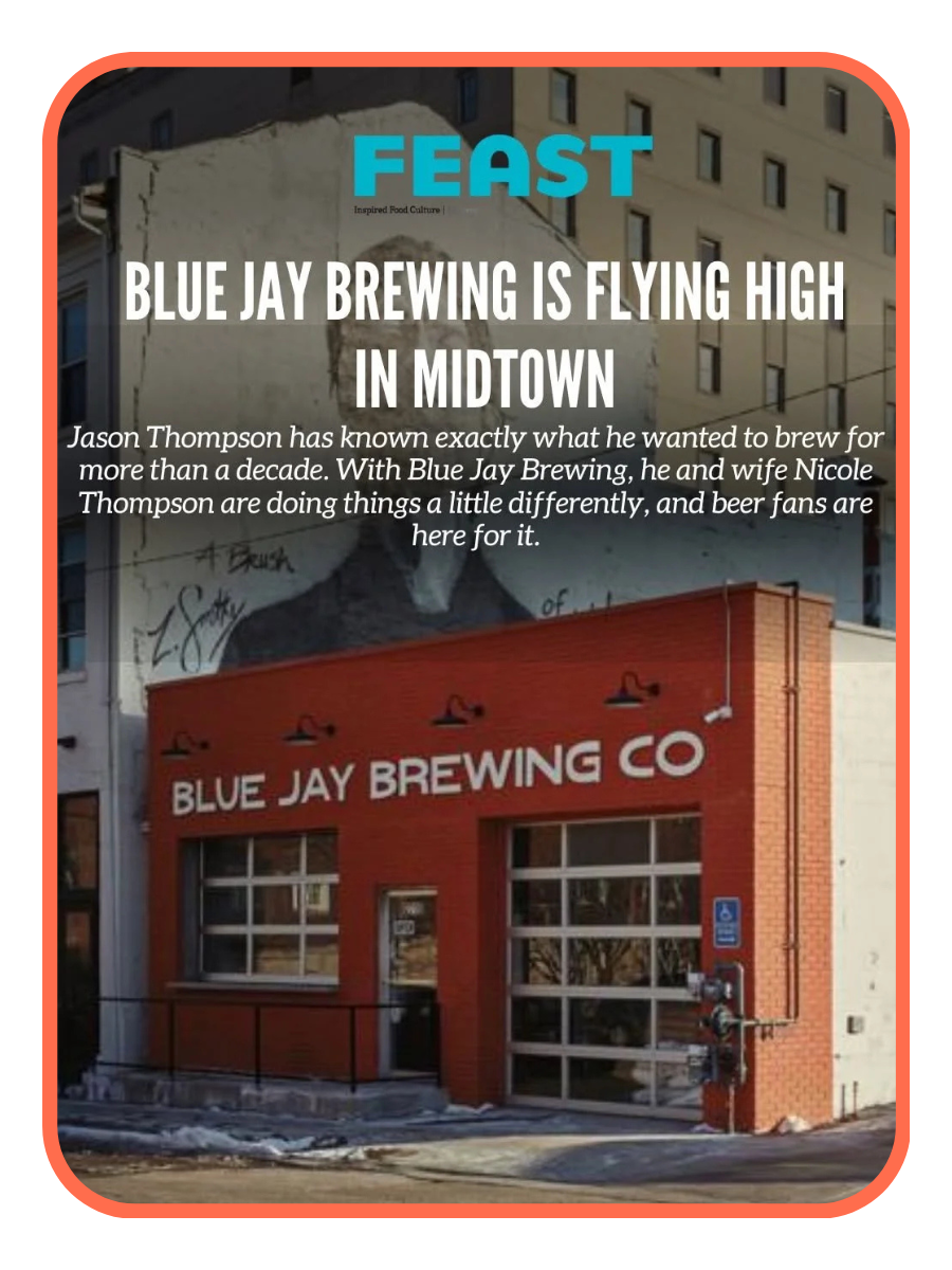 Blue Jay Brewing is flying high in Midtown