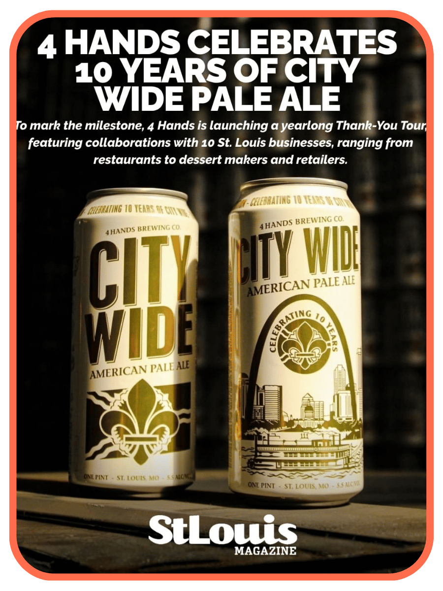4 Hands celebrates 10 years of City Wide Pale Ale