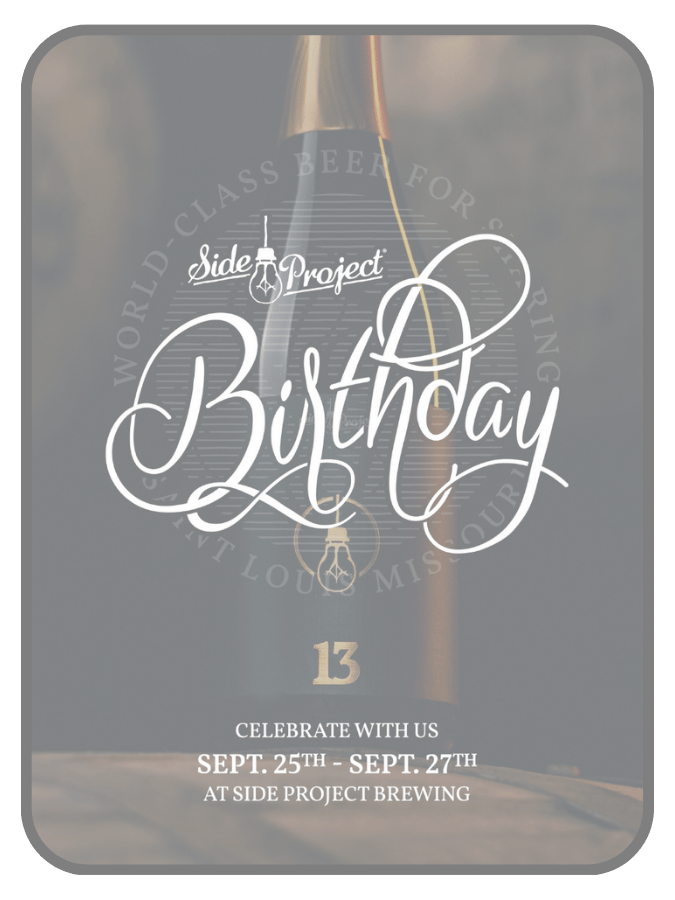 Side Project Brewing 13th Birthday