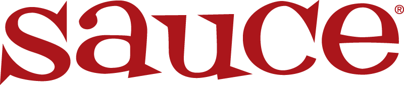 Sauce Magazine logo in red text