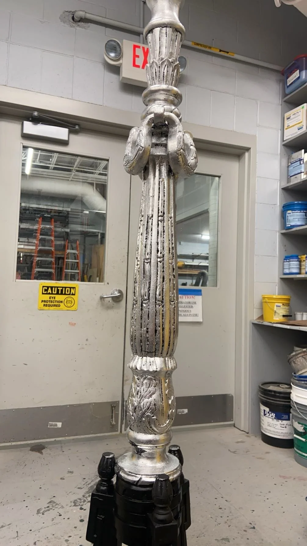 TORCHIERS, SILVER LEAF AND AGING PAINT TREATMENT