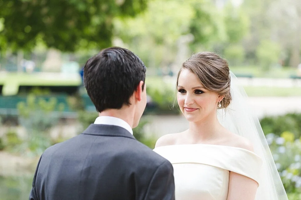 Spring Elopement | Paris | Exchanging of Vows