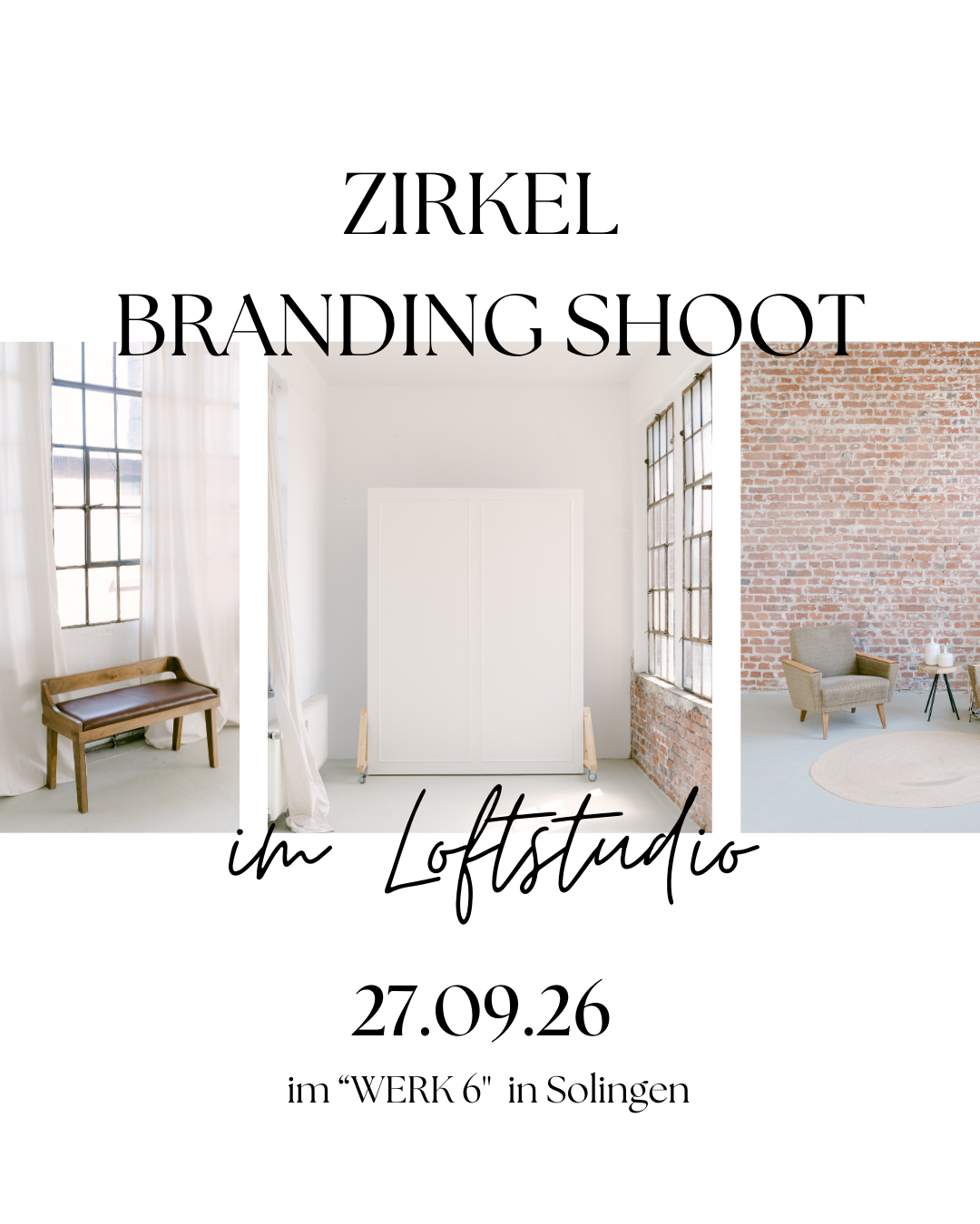Zirkel Branding Fotoshoot 27.09.2026