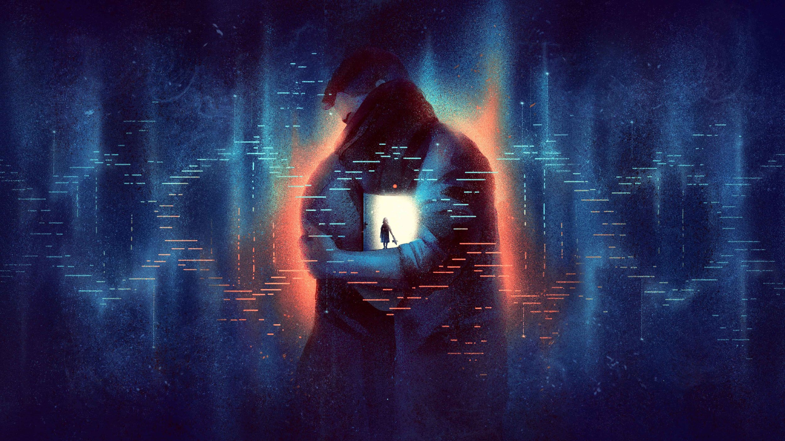 editorial-illustration-for-science-magazine-parents-holding-a-child-inside-a-glowing-gene-sequence-daria-lada.jpg