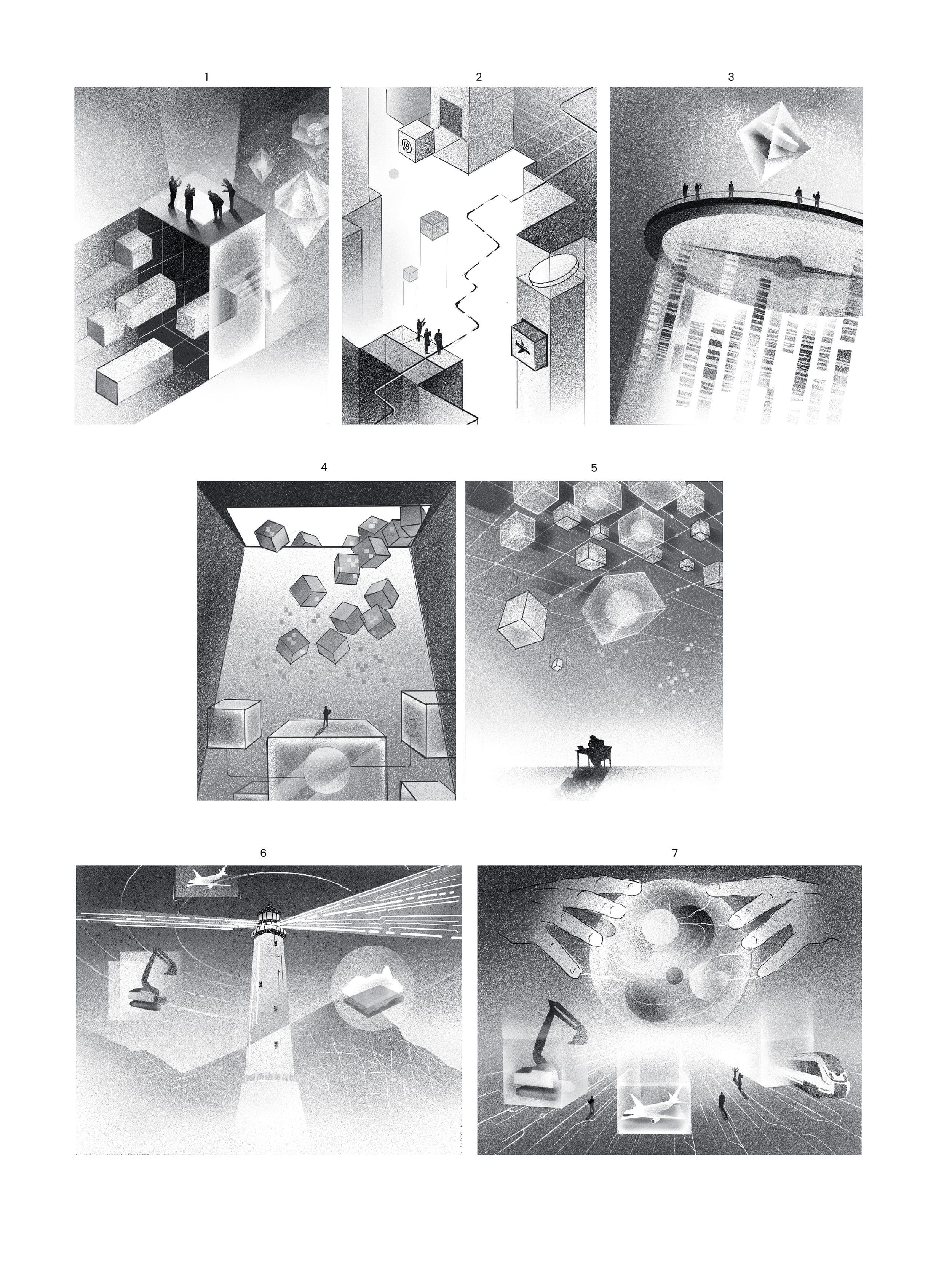 editorial-illustration-director-journal-ai-systems-concept-sketches-cubes-and-networks-series-daria-lada.jpg