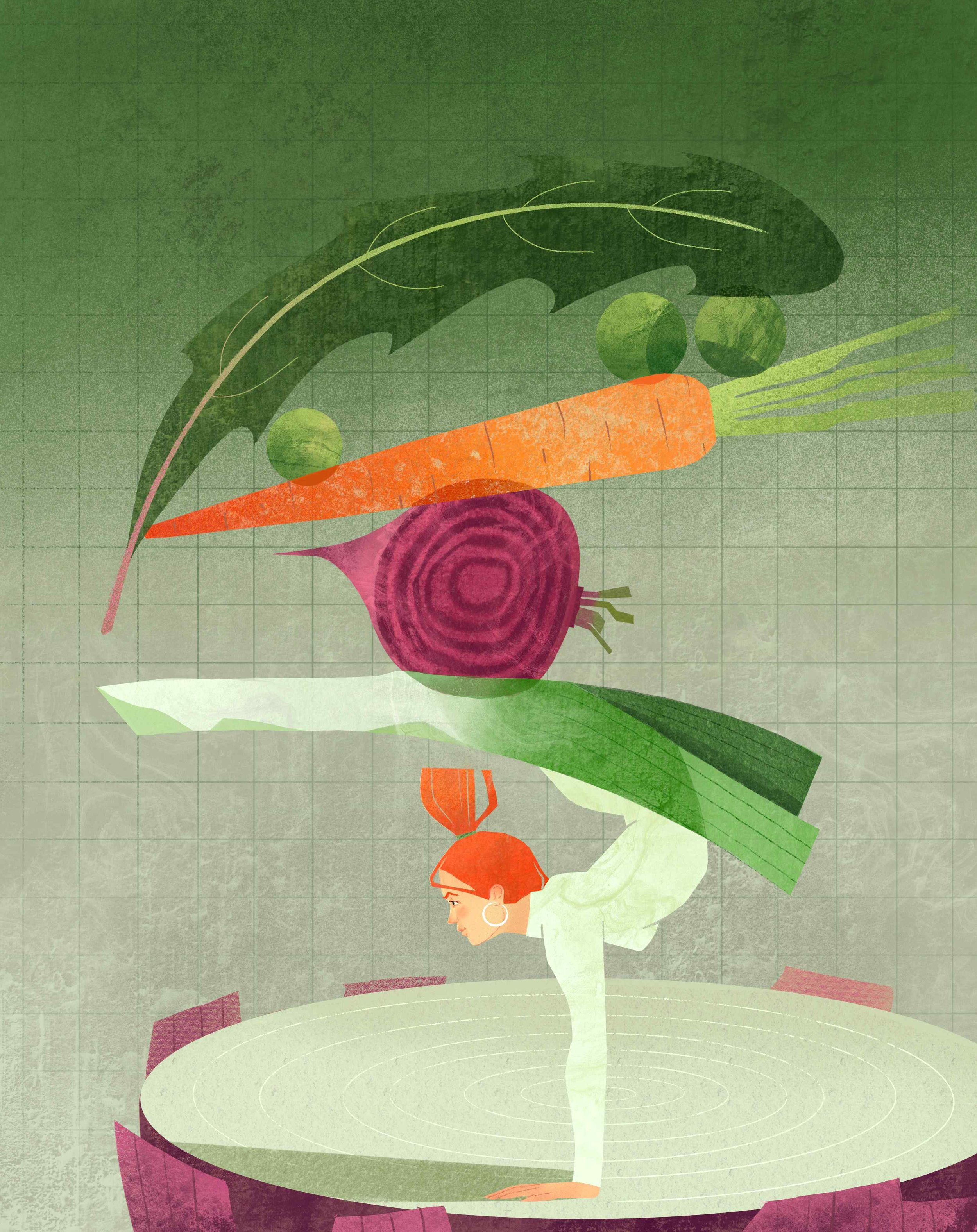 Unframed poster of healthy eating and self-care – vibrant art print symbolizing nutrition, balance, and fitness motivation.