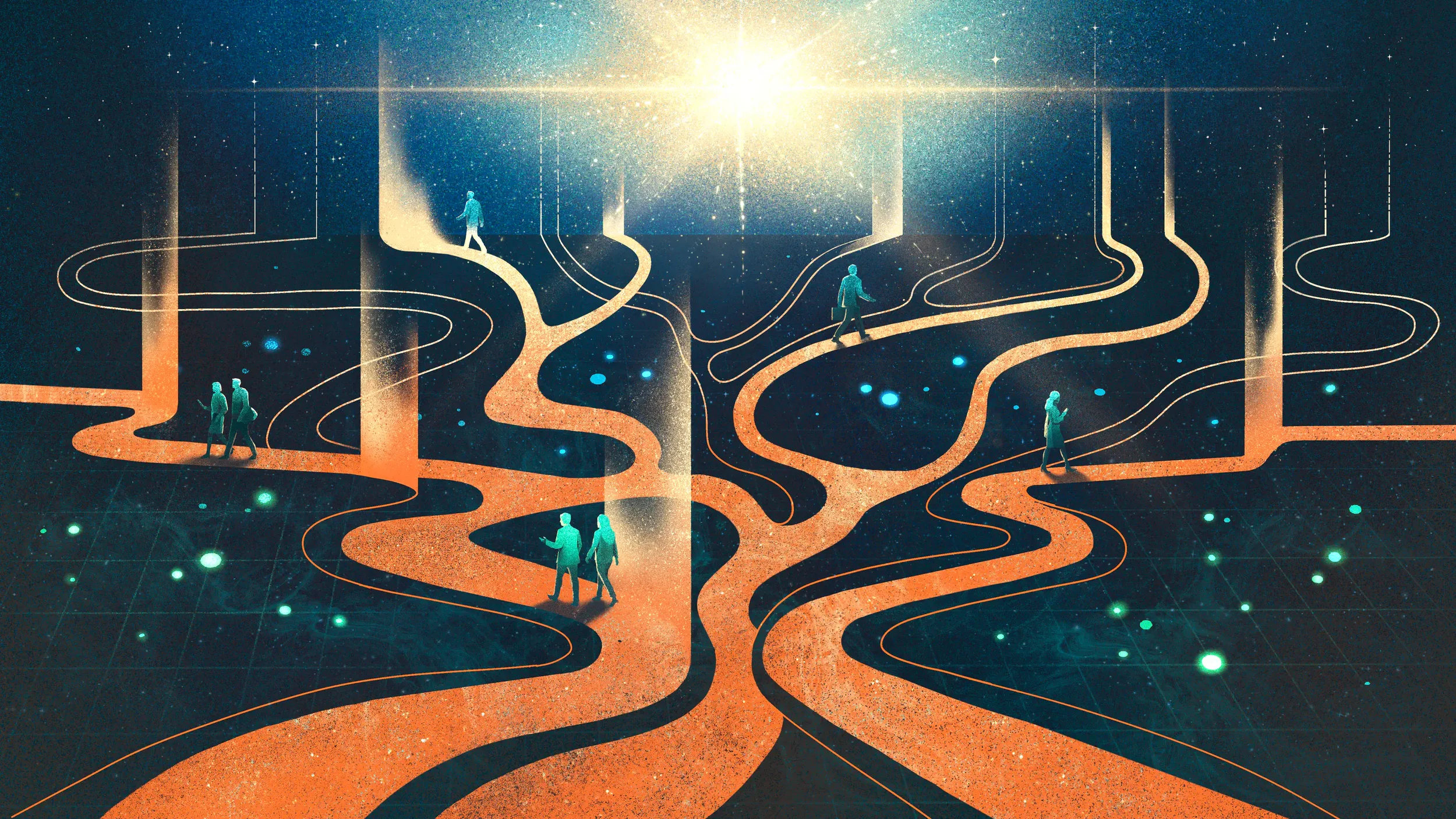 editorial-illustration-for-foreign-policy-people-on-branching-paths-daria-lada.webp