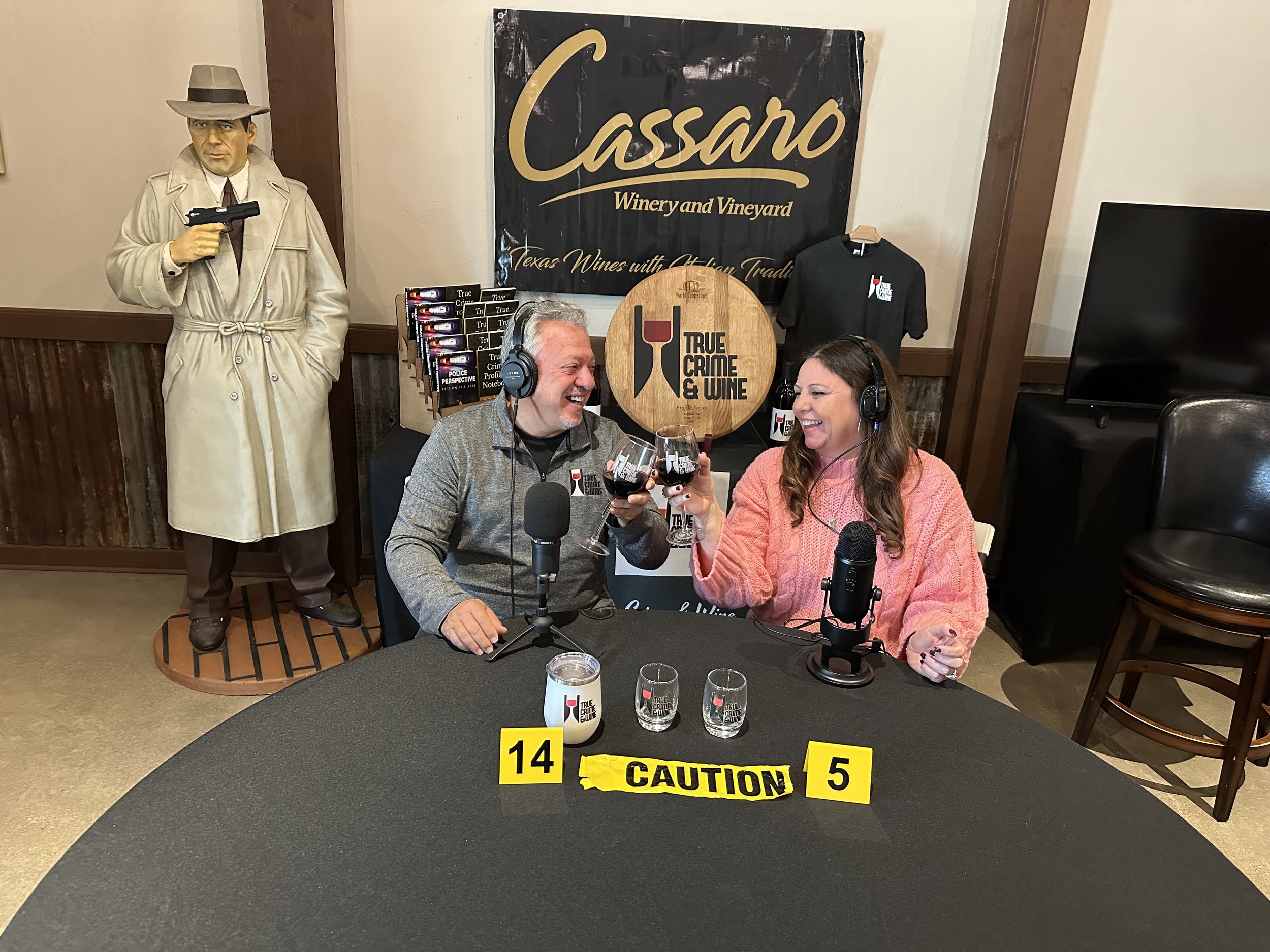 John and Brandy for a True Crime Podcast