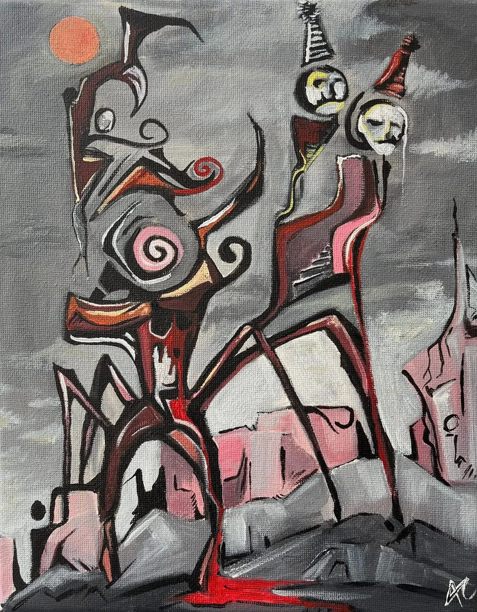 Heaven Surrealism Art pice canvas Acrylic.jpg