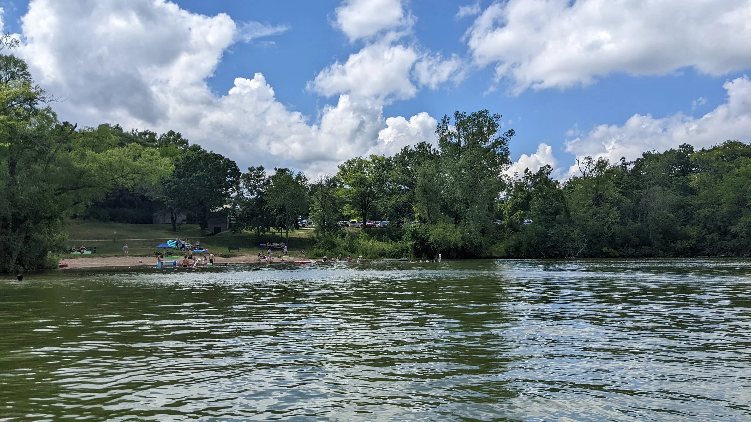 Swimming at Whitewater Lake Beach