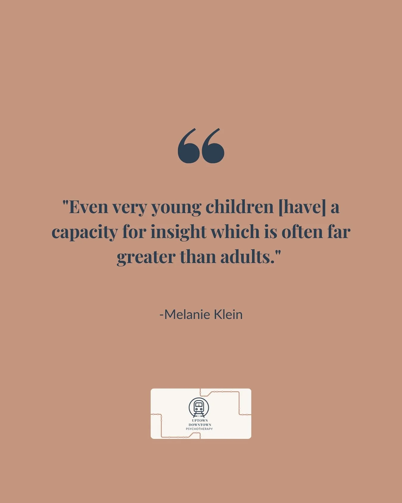 Play is more than fun. When kids feel safe to explore the full spectrum of their inner world, they begin to understand and manage their emotions in a healthier ways. 

At Uptown Downtown Psychotherapy, we help children and families build that foundat