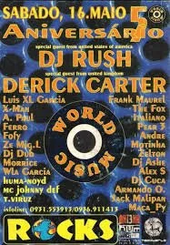  Cartaz da discoteca Rocks em Vila Nova de Gaia. 