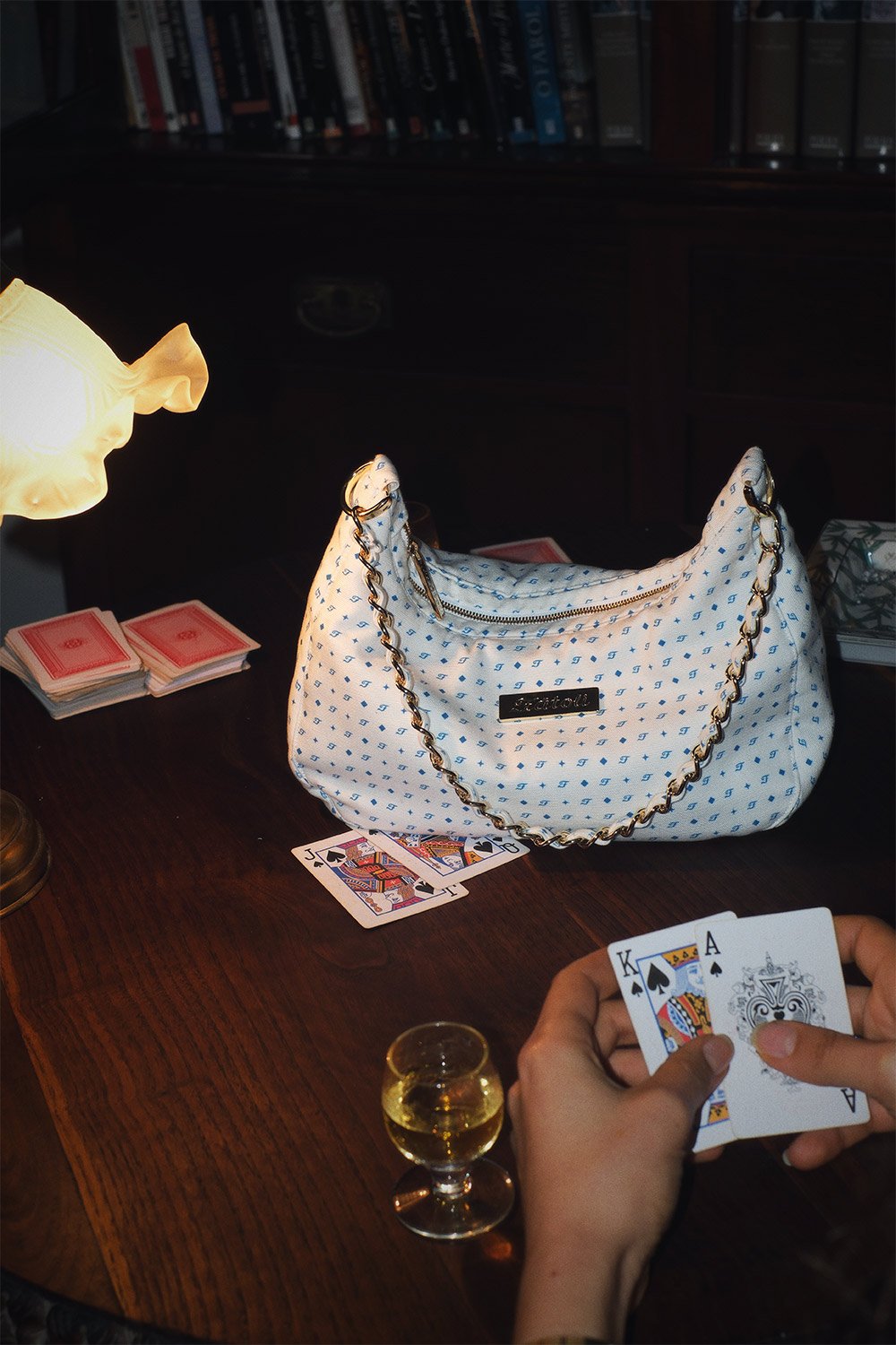 Sienna Bag in Poker game.