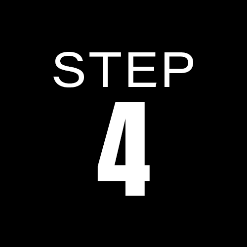 Black background with white text reading 'STEP 4' in large font.