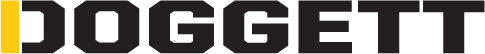 DOGGETT logo with bold black letters.