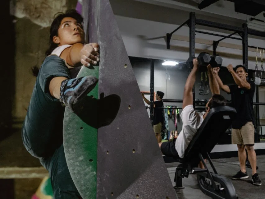 A Powerful Pair: Indoor Rock Climbing Plus a Fitness Facility