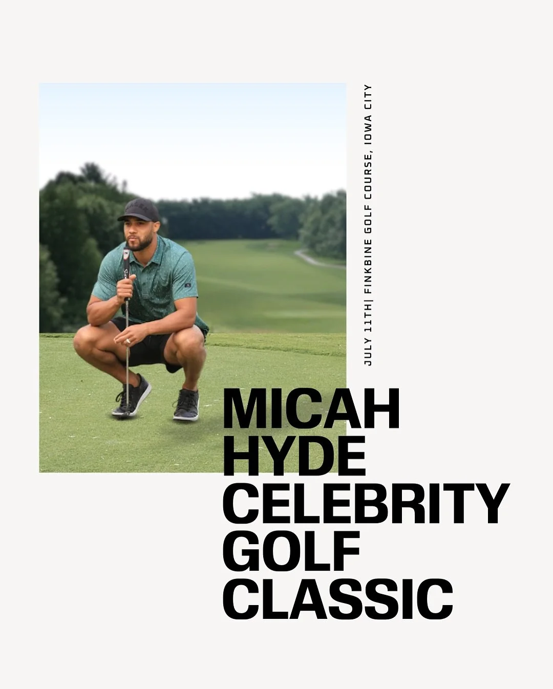 Introducing an exciting new event for 2025 &ndash; @micah_hyde&rsquo;s Inaugural Celebrity Golf Classic ⛳️

Hosted at @finkbinegolf Course in Iowa City, where we will welcome 40 alumni from Iowa&rsquo;s top universities to play alongside foursomes.

