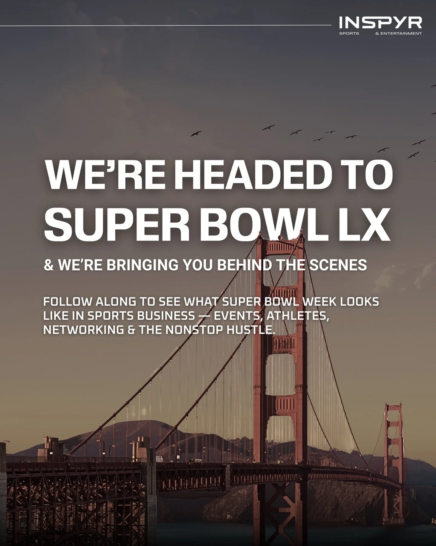 San Francisco, here we come.
Behind the scenes all week on Stories.
See you there 😏

#SuperBowlLX #sportsbusiness #sportsmarketing #NFL #bts