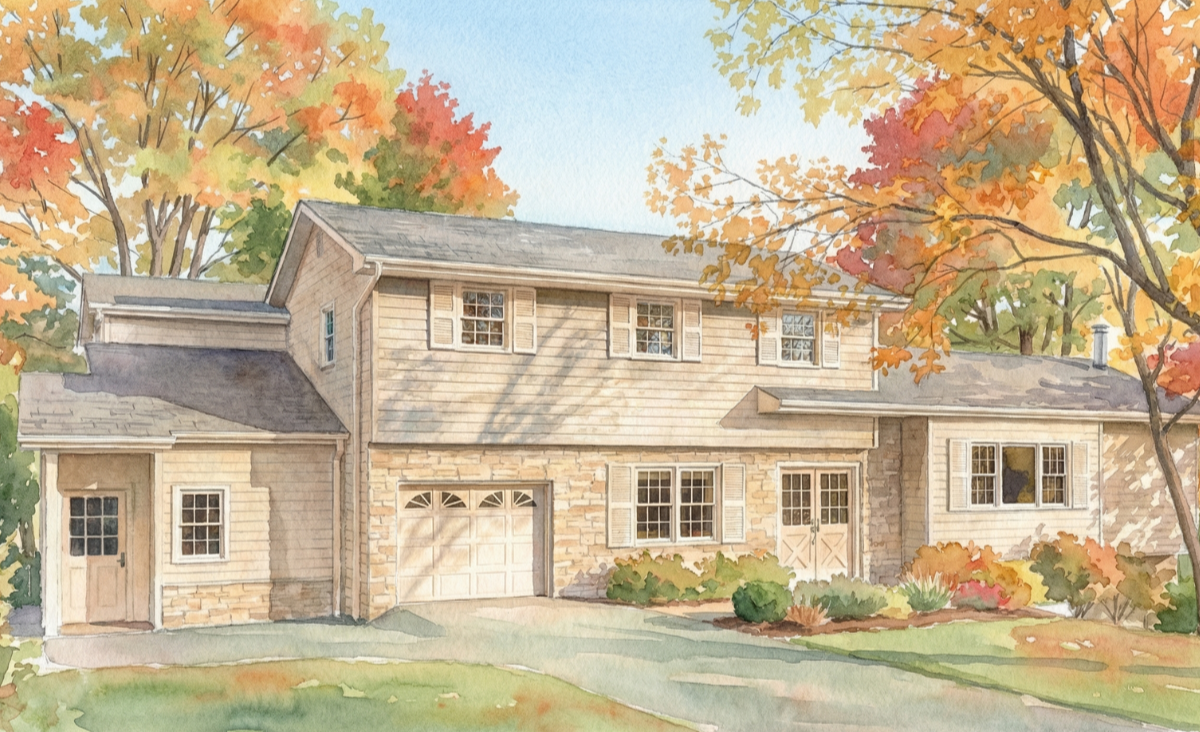 Attached Unit, 799 SF