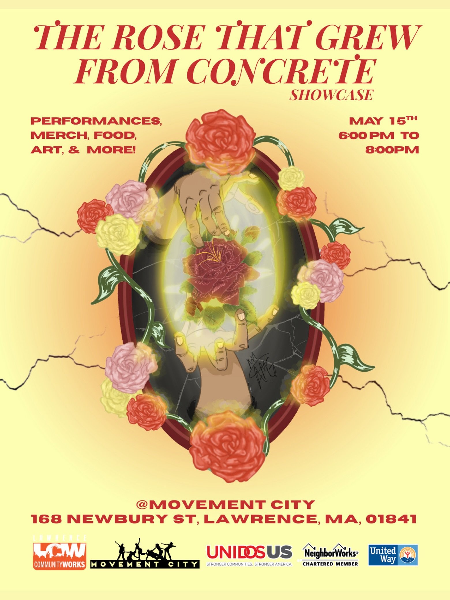 Tonight! Join us for our May showcase at Movement City. 168 Newbury Street Lawrence MA
(Logo designed by Zones member Annalise, flyer designed by Zones member Brianna)