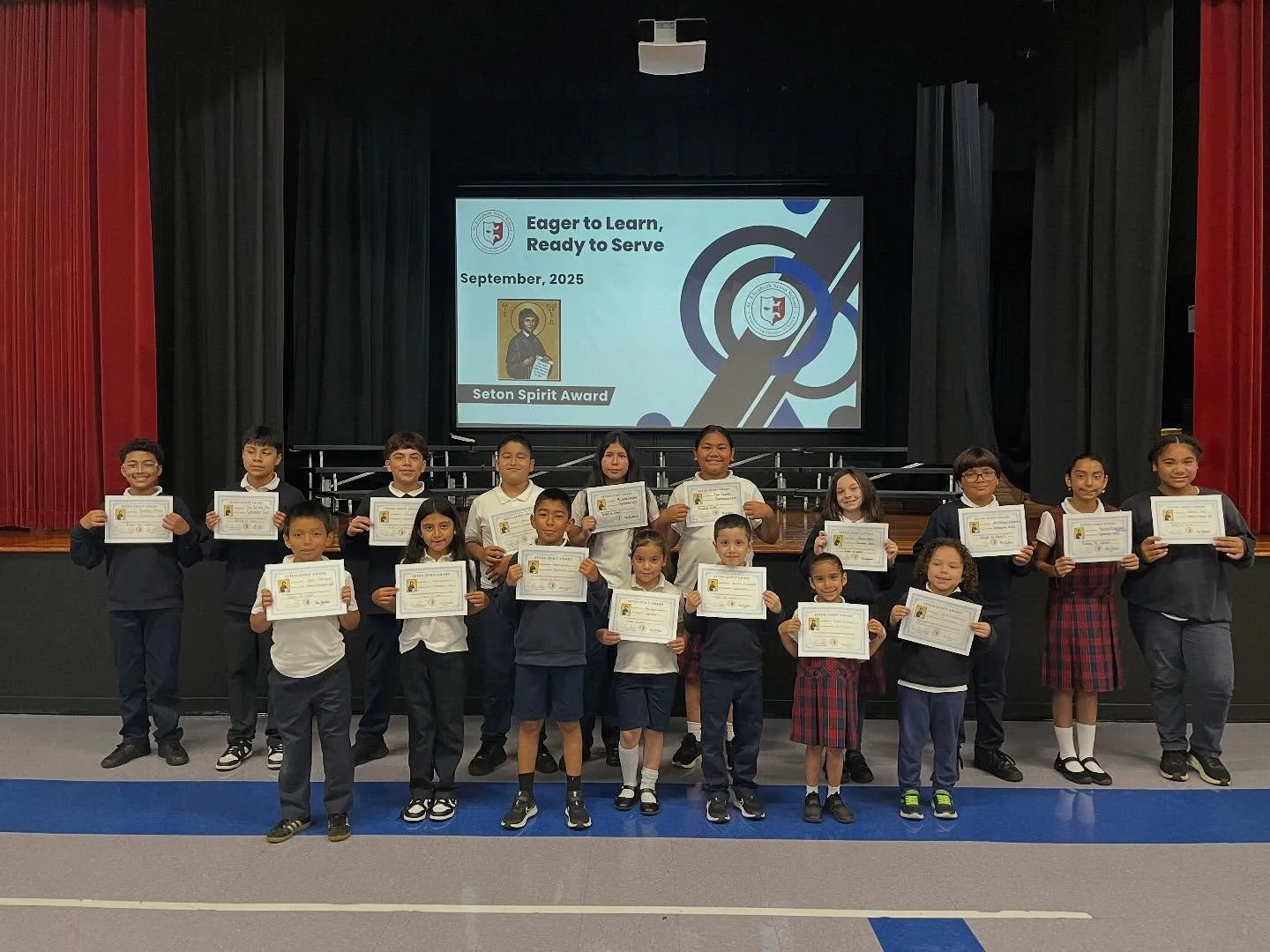 Congratulations to our Seton Saint Award winners for the month of September! ⭐️

These outstanding students truly embody what it means to be Eager to Learn and Ready to Serve. We are so proud of the way they shine as leaders in the classroom and in o