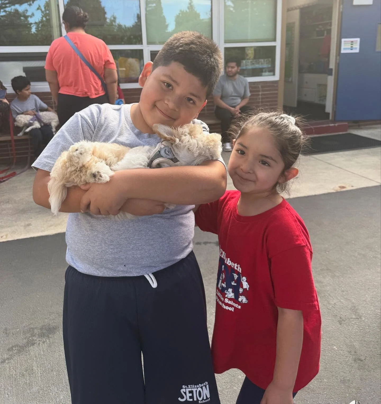 Today we celebrated our annual Pet Blessing! ✨🐾 ❤️💙

Families brought their furry loved ones for a special blessing, while students who couldn&rsquo;t bring pets shared the joy with their favorite stuffed animals. 💛🐶🐱🐢🧸

A big thank you to Fr.
