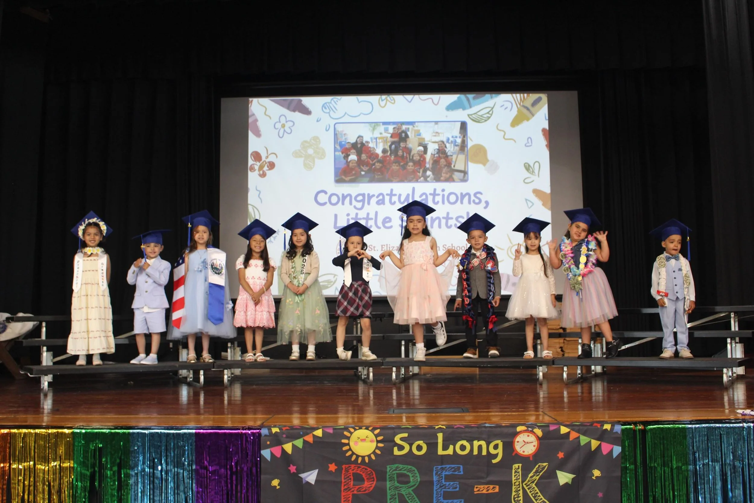 Preschool Graduation! 🎓❤️💙

We are so proud of our Little Saints and all they have accomplished this year. From learning new skills and making new friends to growing in confidence, faith, and independence, they have come so far and are more than re
