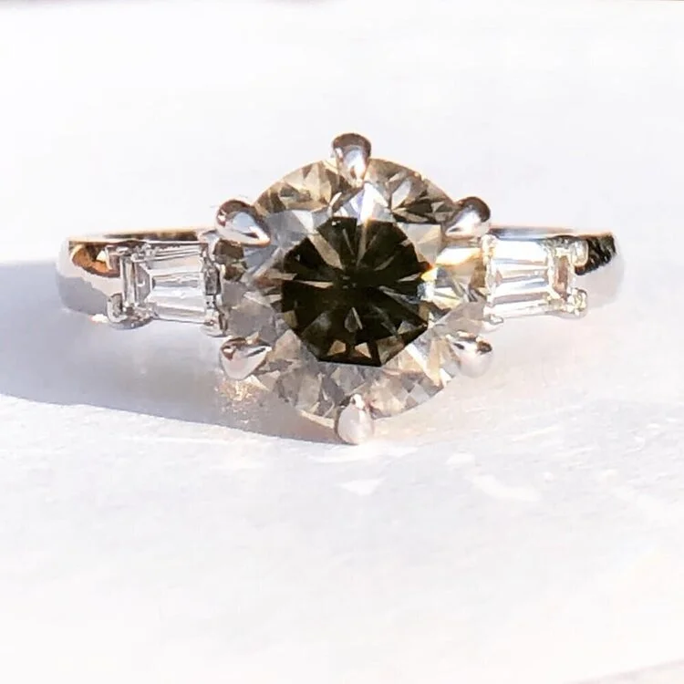 Grey Diamond with diamond