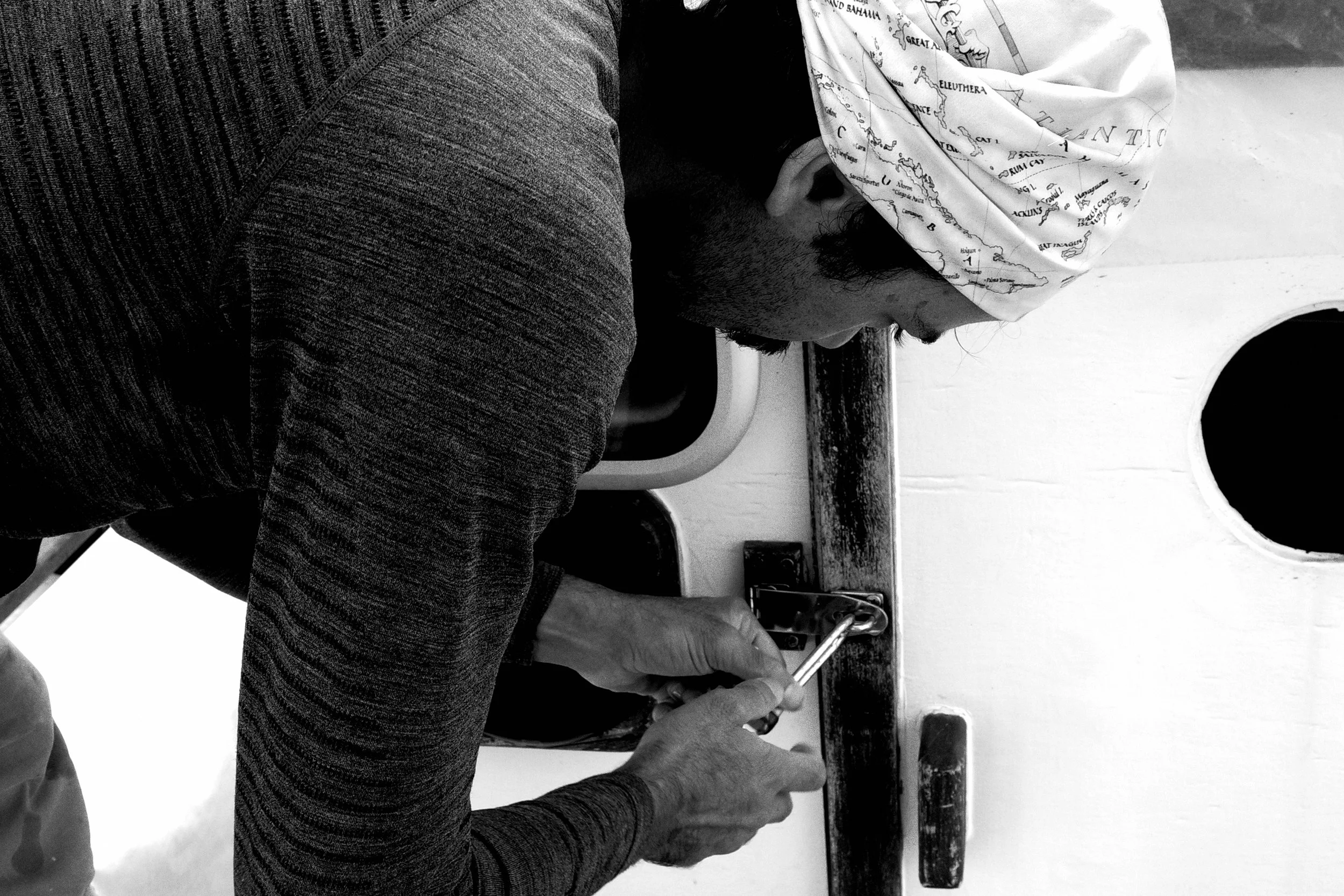 Unlocking the main cabin