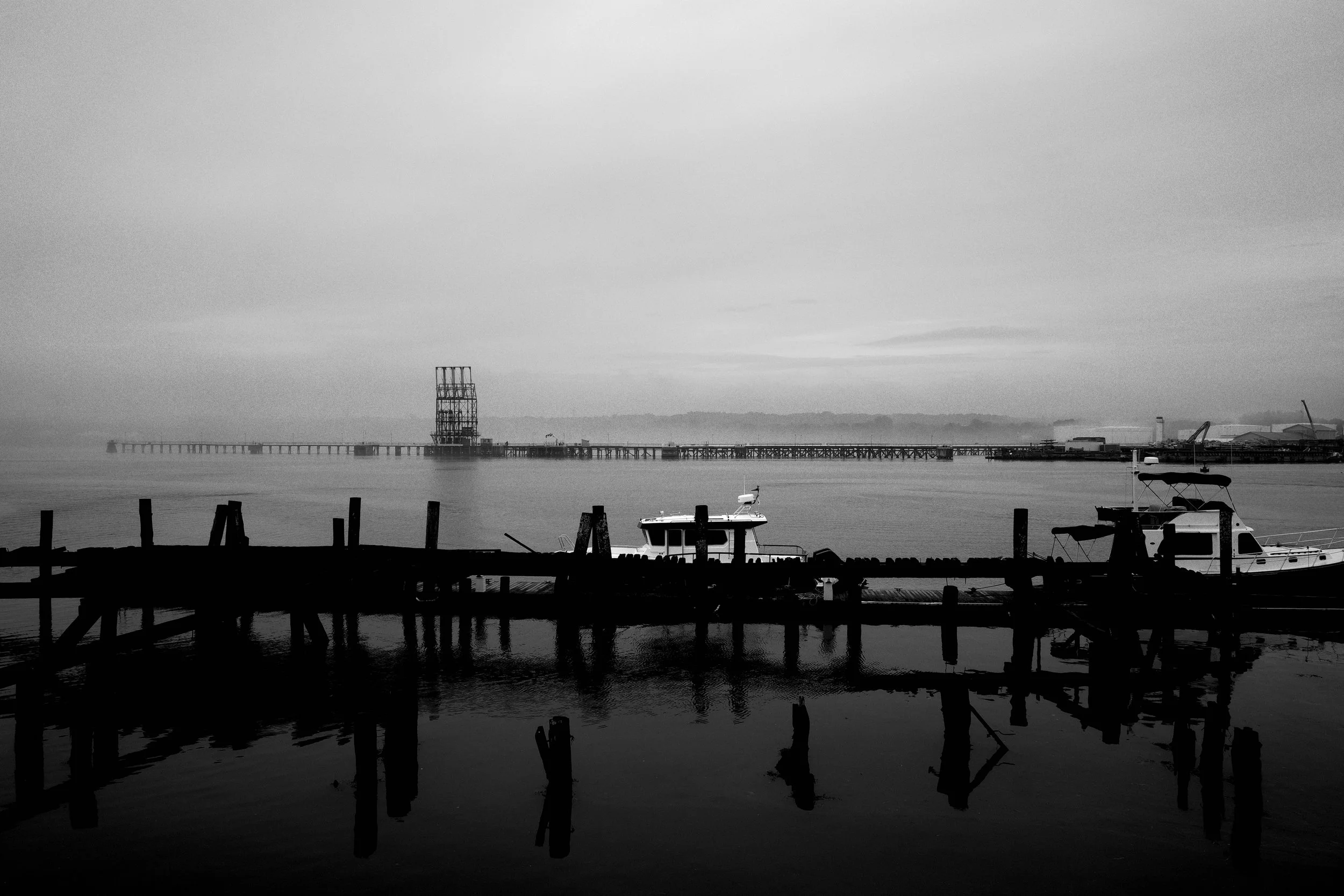 Views from where Vahi sat at the Portland Yacht Services boat yard 2