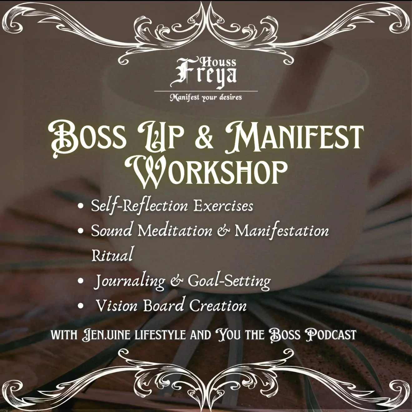 Boss up &amp; Manifest: A Vision Board Experience with jen.uine lifestyle &amp; You the Boss