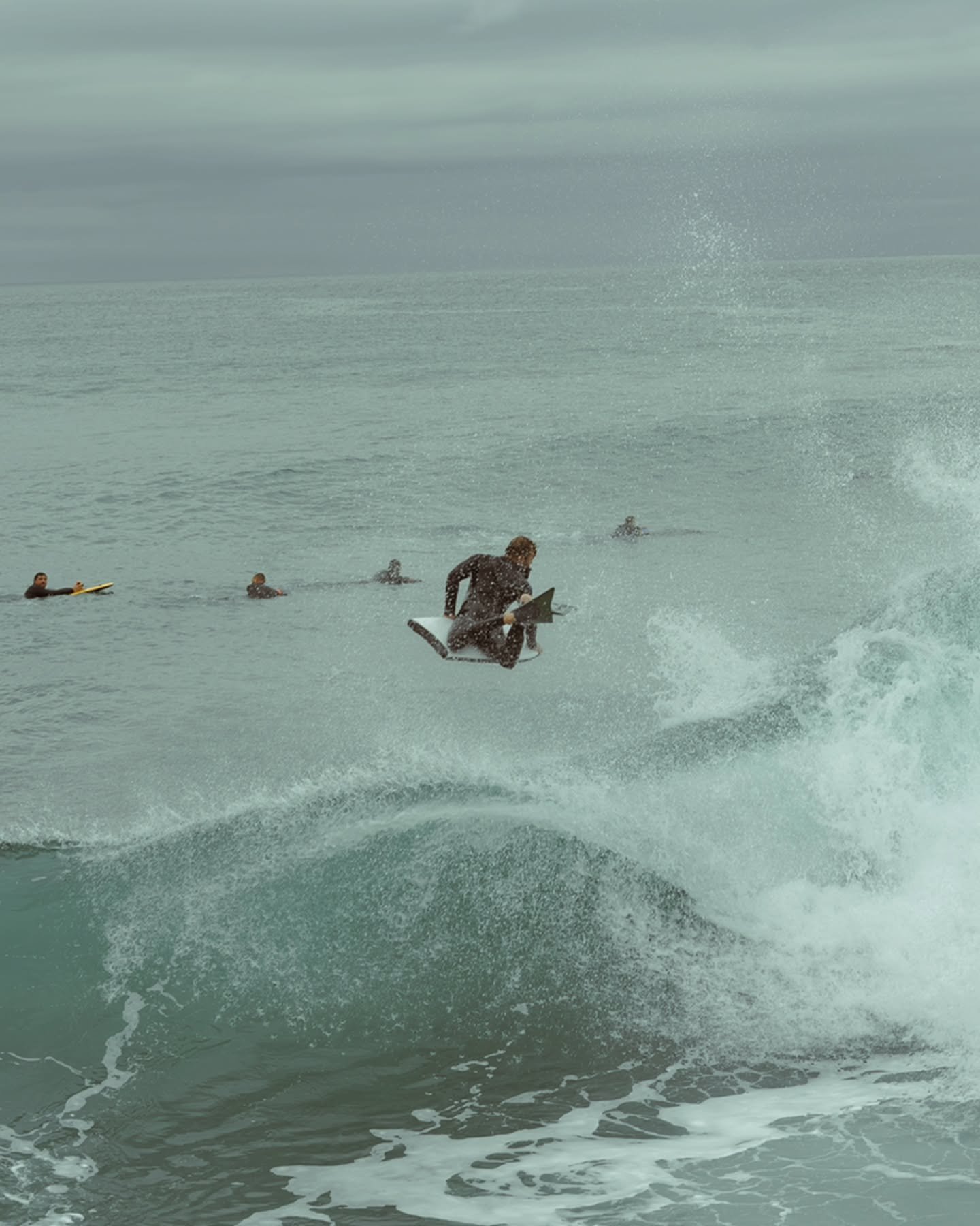 B A D L A N D S

Drifted West this morning, following the whisper of hype that had been circling the socials. It seemed half of Cornwall felt the same pull, gathering at the usual cliff-lines and coves. The light never quite delivered on its promise,