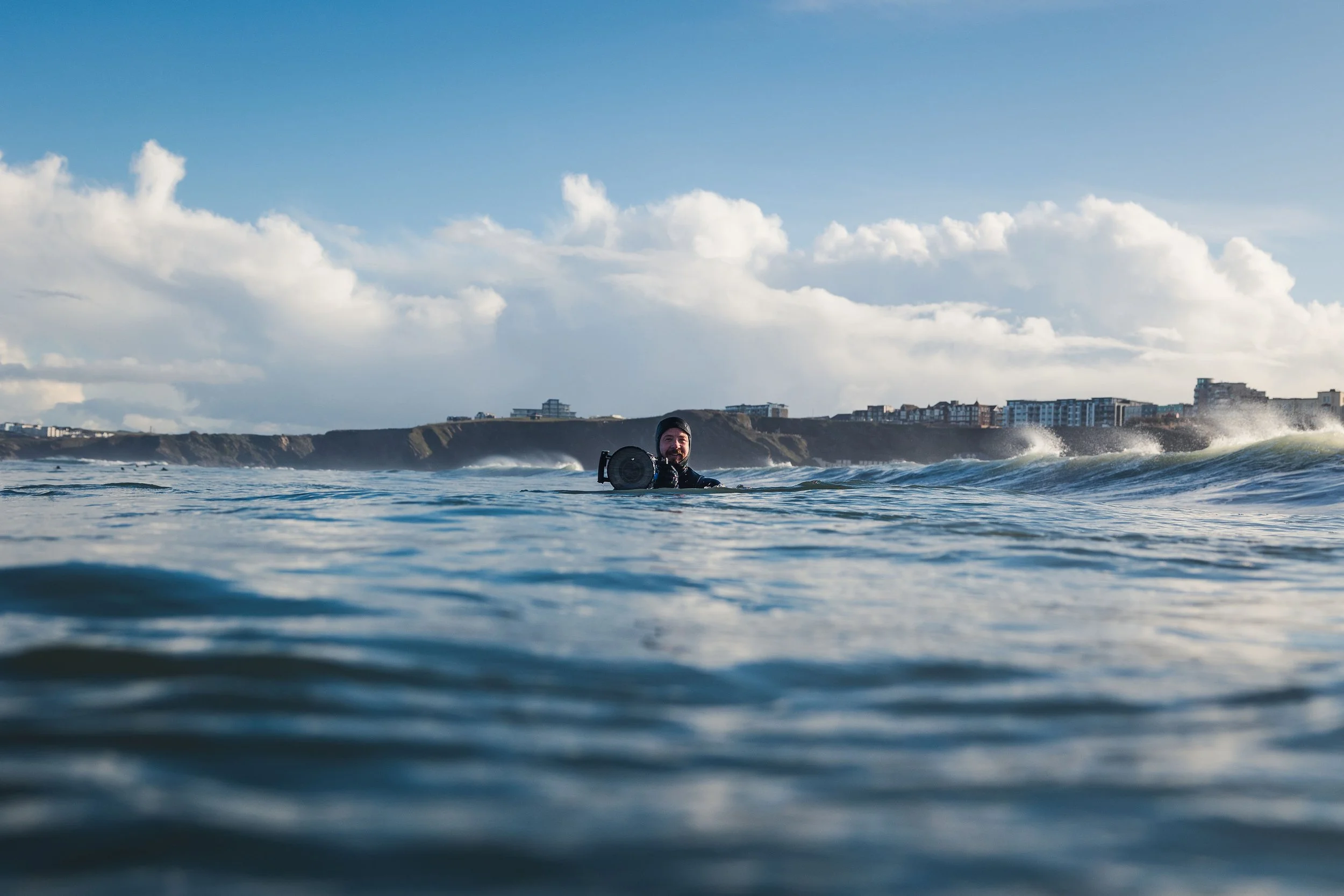 Aquasnaps at Towan beach in Newquay, Cornwall.