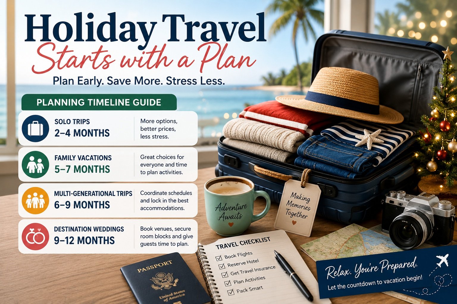 Holiday Travel Planning Guide 2026: How to Plan a Stress-Free Vacation