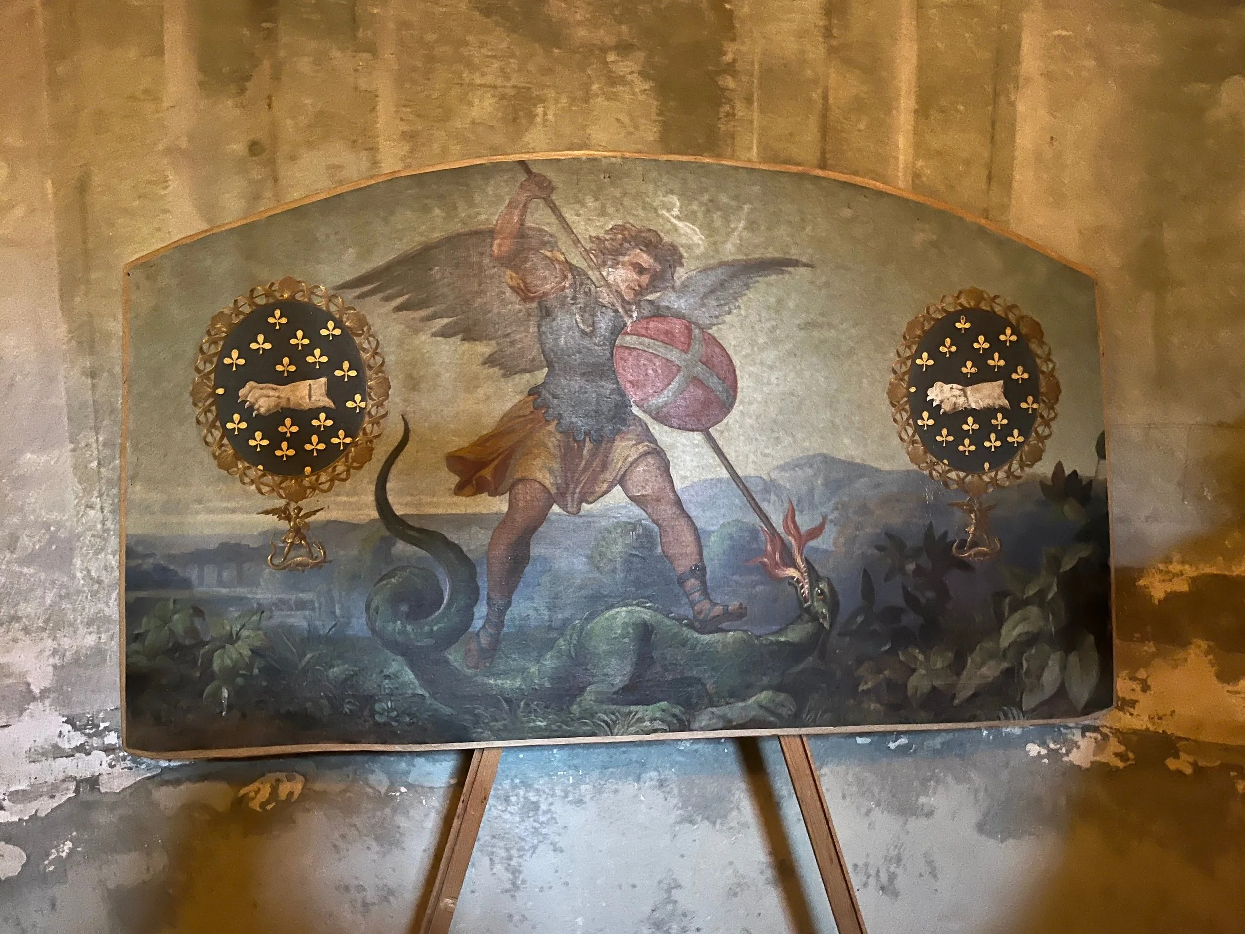 A reconstructed image from Montaigne’s private chapel in the tower.
