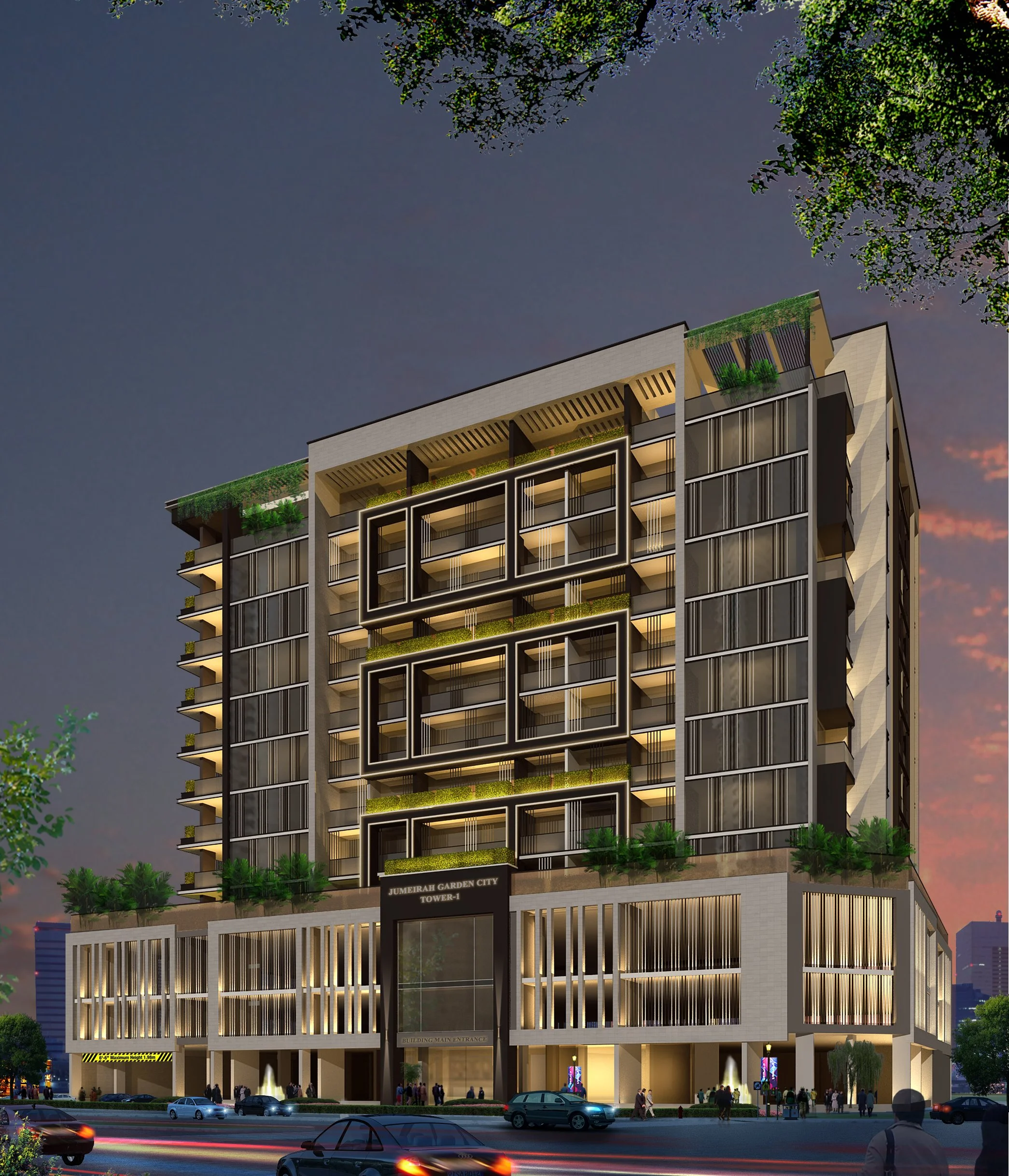 498-Satwa Building_Perspective_Night View.jpg