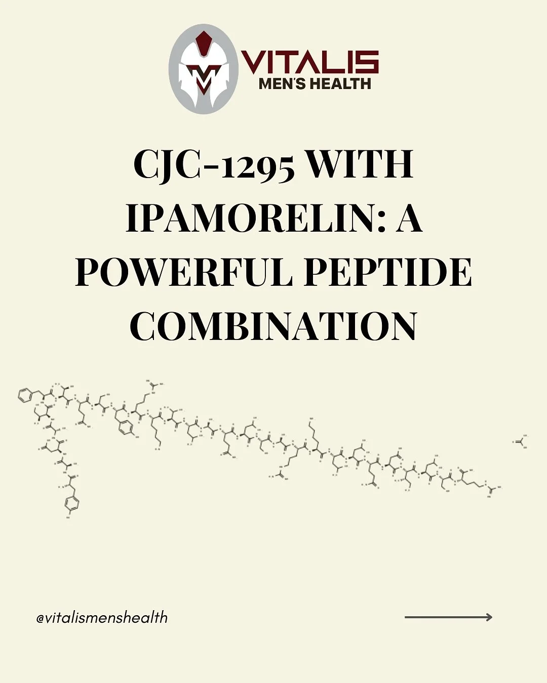 Stronger recovery. Leaner muscle. Better performance. That&rsquo;s the power of CJC-1295 + Ipamorelin. 

#MensHealth #PeptideTherapy #CJC1295