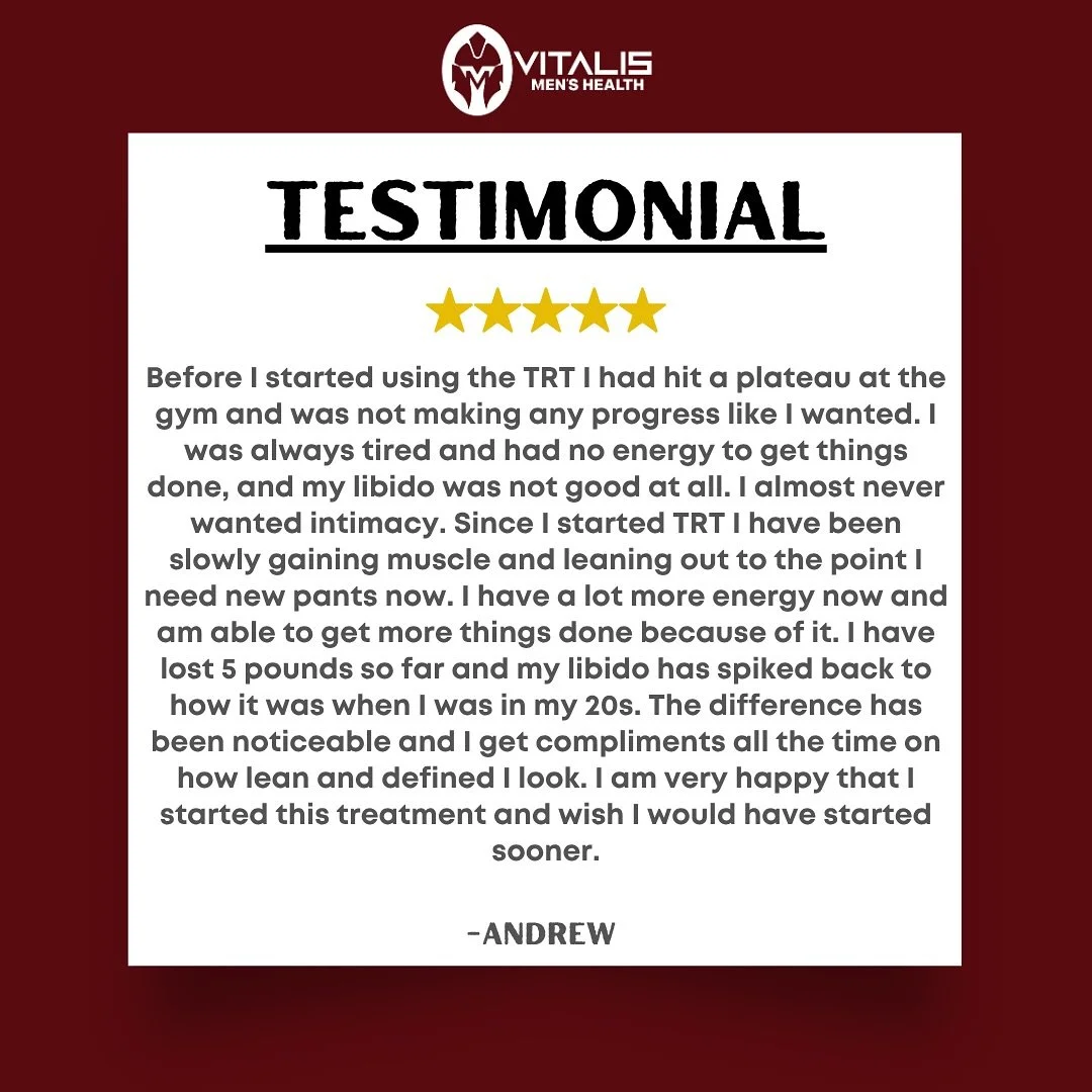 We&rsquo;re so proud of Andrew and the hard work he&rsquo;s put in! His dedication, combined with TRT, has helped him break through plateaus, boost his energy, and feel like himself again. Are you ready to make a change? 

Learn more about us at www.