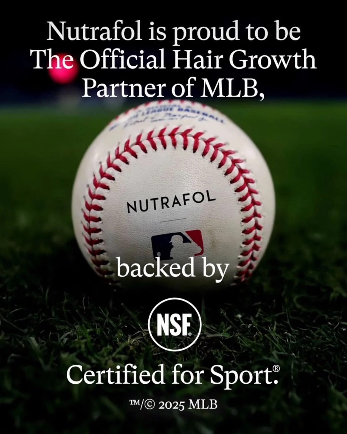 Trusted by the pros. Nutrafol, now the Official Hair Growth Partner of MLB, is NSF Certified for Sport and backed by science. Available at Vitalis Men&rsquo;s Health! 

#HairGrowth #Nutrafol #NutrafolPartner #MensHealth