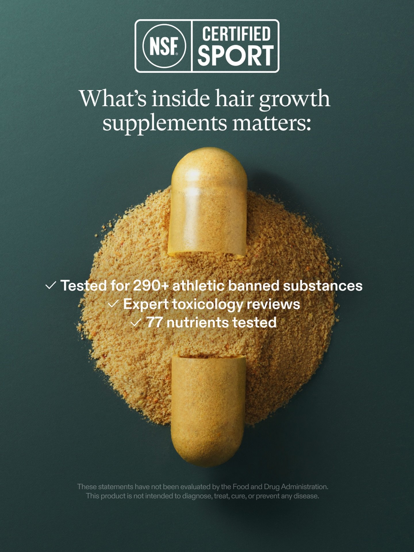 Stronger hair starts from within ✨
Fuel your growth with Nutrafol&mdash;now NSF Certified for quality and transparency you can trust. 🌿💊
Because healthy hair isn&rsquo;t a trend, it&rsquo;s a commitment. #HairWellness #Nutrafol #nsfcertified